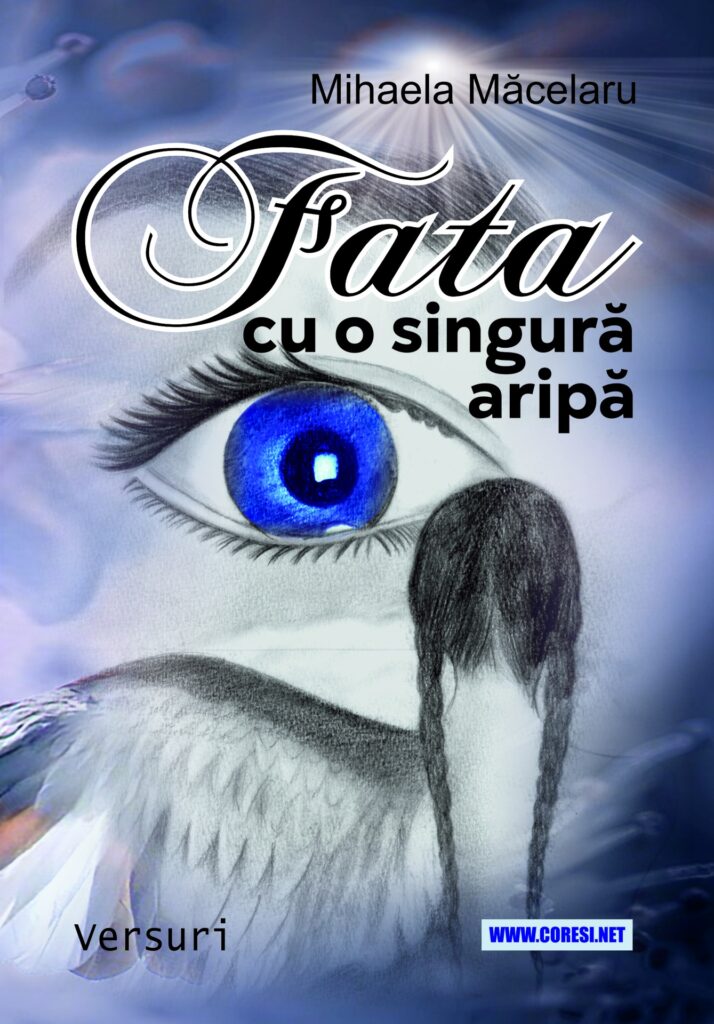 Book cover for Fata cu o singură aripă. Versuri